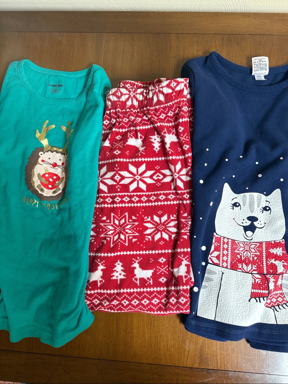 New Land’s End fleece PJ set